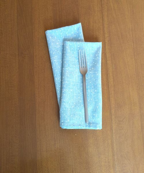 Supreme Accents Dust Blue Dinner Table Napkins Decorative napkins Dining napkins Cotton Table Napkins Cotton napkins