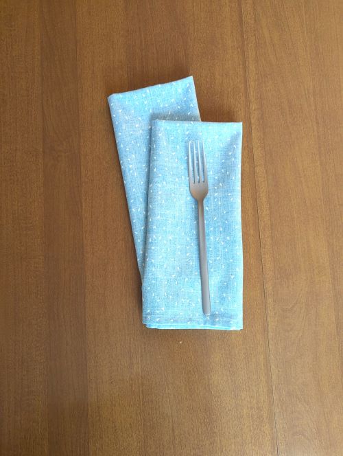 Supreme Accents Dust Blue Dinner Table Napkins Decorative napkins Dining napkins Cotton Table Napkins Cotton napkins