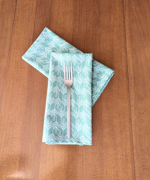 Supreme Accents_Stone Sage Dinner Table Napkins Green dining napkins Green decorative napkins Green cotton napkins