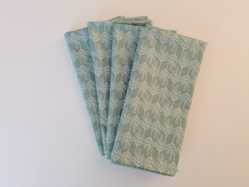 Supreme Accents_Stone Sage Dinner Table Napkins Set of 4 Green dining napkins Green decorative napkins Green cotton napkins