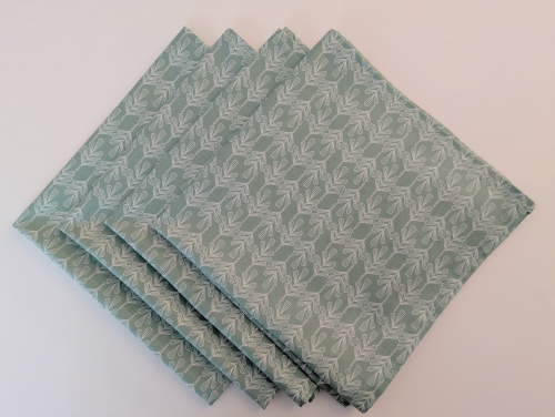 Supreme Accents_Stone Sage Dinner Table Napkins Green dining napkins Green decorative napkins Green cotton napkins