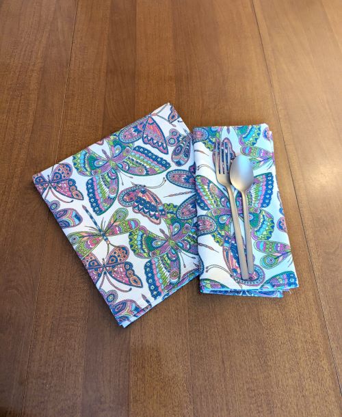 Supreme Accents Butterfly Dinner Table Napkins Butterfly napkins Decorative napkins Summer napkins Dining napkins Spring napkins