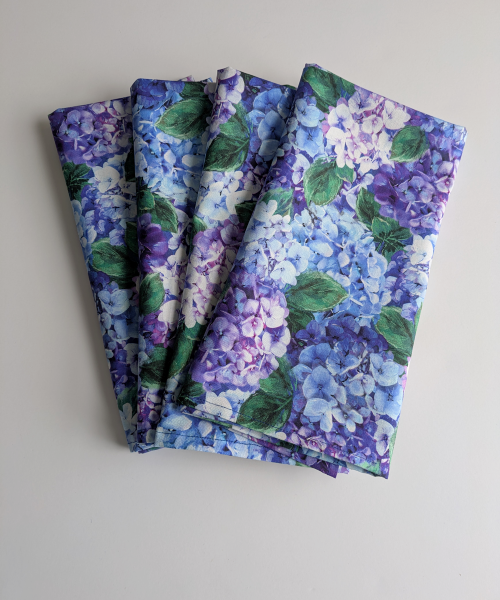 SupremeAccents_Hydrangea Dinner Table Napkins Dinner Table Napkins Flower Napkins Hydrangea Napkins Spring Napkins Summer Napkins