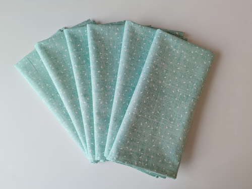 SupremeAccents_Mint Green Dinner Table Napkins Decorative napkins Dining table napkins Cotton dinner napkins Set of 6