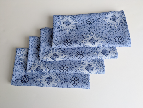 Supreme Accents Stone Blue Dinner Table Napkins