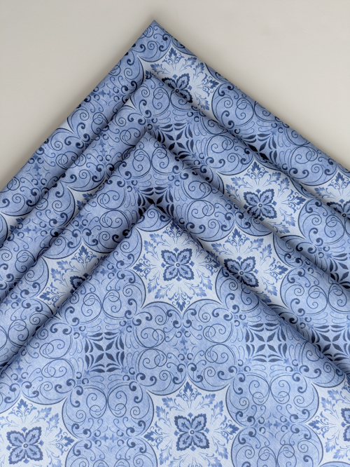 Supreme Accents Stone Blue Dinner Table Napkins