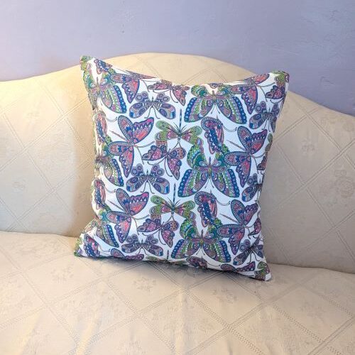 Butterfly Throw Pillow Set Botanical throw pillow Colorful throw pillow Summer throw pillow Spring throw pillow