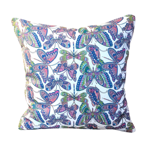 Butterfly Throw Pillow Set Botanical throw pillow Colorful throw pillow Summer throw pillow Spring throw pillow