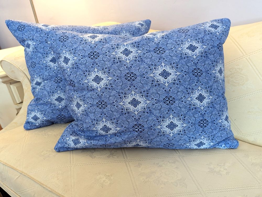 Supreme Accents Stone Blue Throw Pillow Set Blue accent pillow Decorative pillow Blue decorative pillow