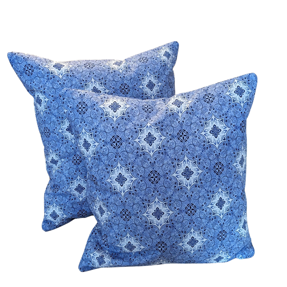 Supreme Accents Stone Blue Throw Pillow Set Blue accent pillow Decorative pillow Blue decorative pillow