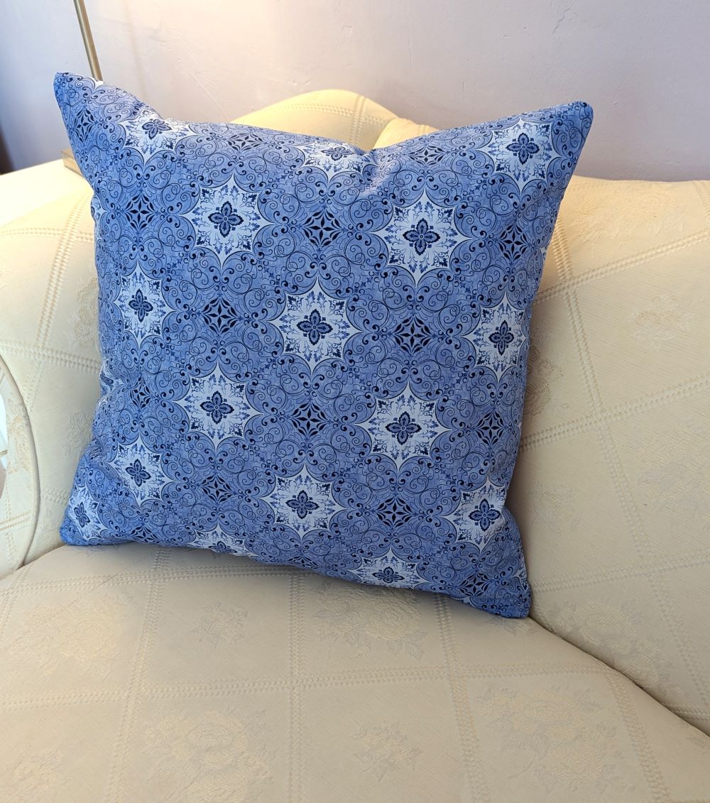 Supreme Accents Stone Blue Throw Pillow Blue accent pillow Decorative pillow Blue decorative pillow