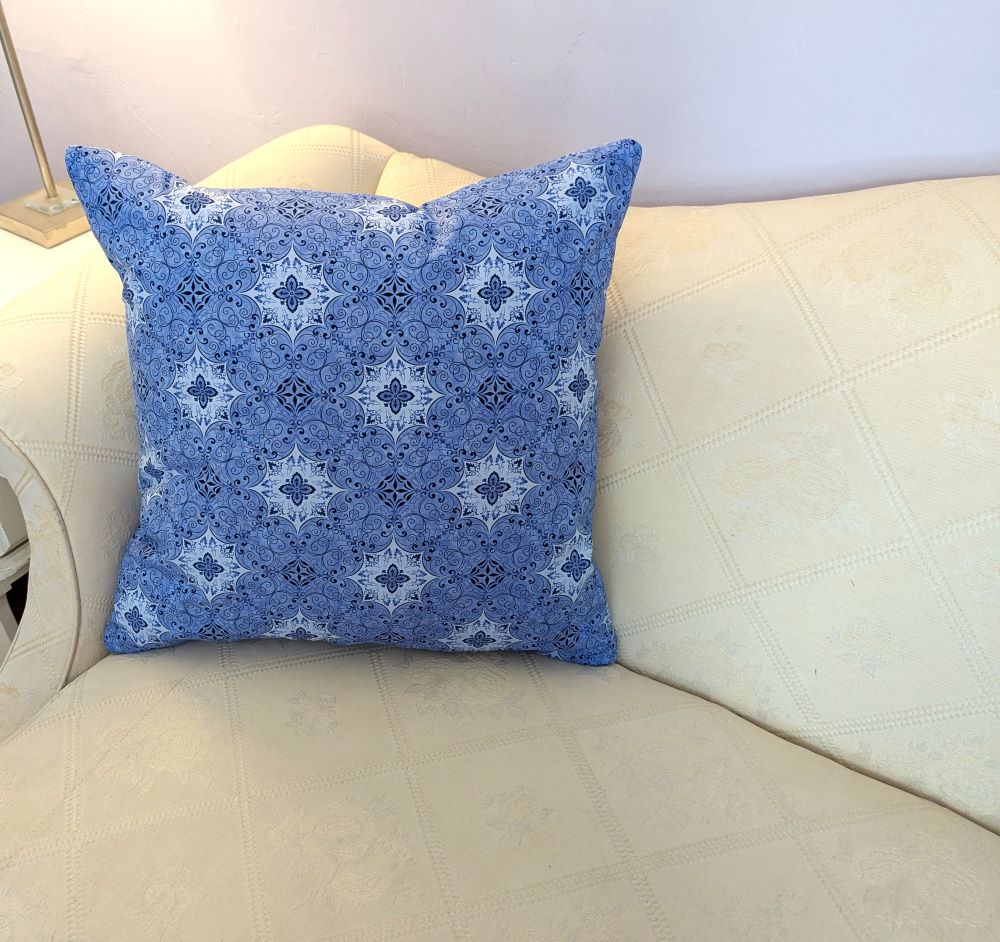 Supreme Accents Stone Blue Throw Pillow Blue accent pillow Decorative pillow Blue decorative pillow