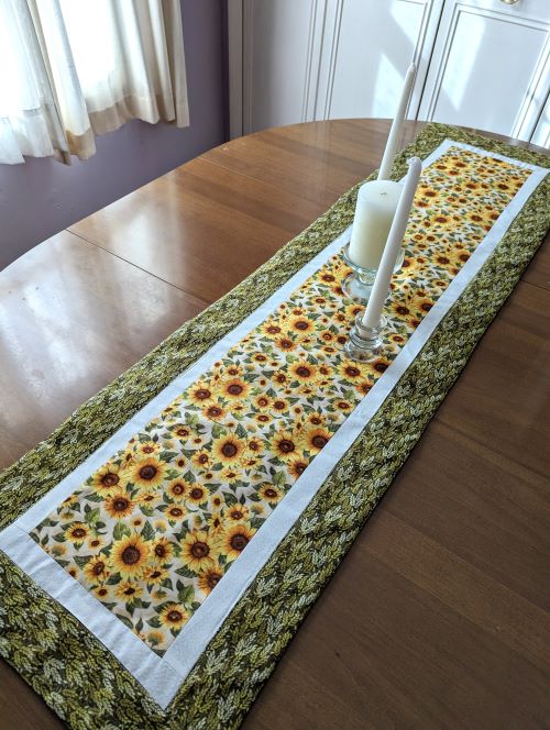 Supreme Accents Sunflower Table Runner Floral table runner Summer table runner Spring table runner