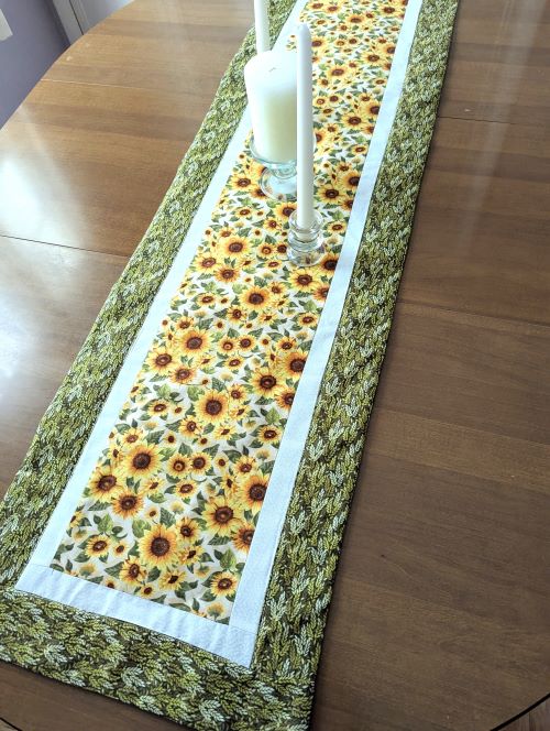 Supreme Accents Sunflower Table Runner Floral table runner Summer table runner Spring table runner