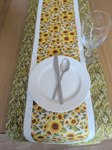 Supreme Accents Sunflower Table Runner Floral table runner Summer table runner Spring table runner