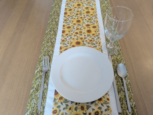 Supreme Accents Sunflower Table Runner Floral table runner Summer table runner Spring table runner