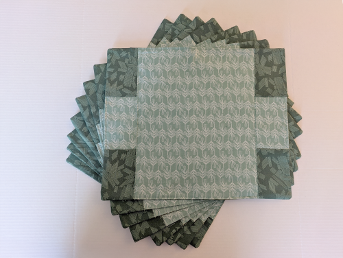 Supreme Accents_Stone Sage Placemat Set of 8 Green placemats Summer placemats Spring placemats Modern placemats
