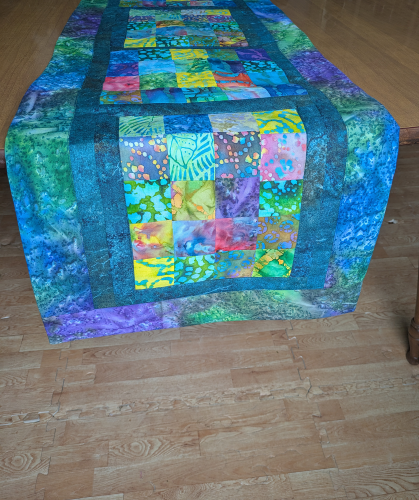 Supreme Accents Batik table runner Aurora Colorful table runner Geometric table runner Table runner for dining room table