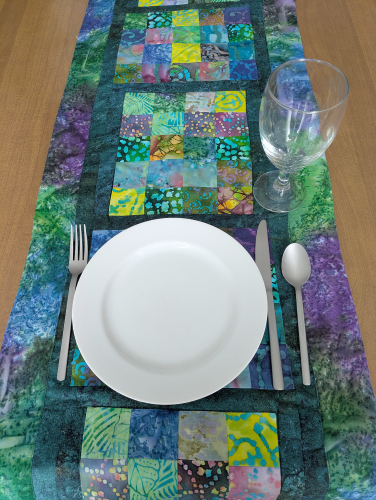 Supreme Accents Batik table runner Aurora Colorful table runner Geometric table runner Table runner for dining room table
