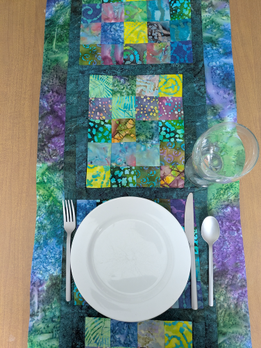 Supreme Accents Batik table runner Aurora Colorful table runner Geometric table runner Table runner for dining room table