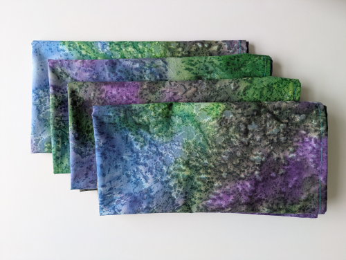 Batik Dinner Table Napkins blue fabric napkins green napkins cotton cloth napkins decorative napkins reusable napkins everyday cloth napkins everyday napkins eco friendly napkins colorful napkins cloth napkins Abstract napkins Supreme Accents