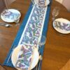 Supreme Accents Butterfly Table Runner napkin set Blue Colorful table runner Cotton table runner Spring table runner Summer table runner