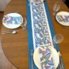 Supreme Accents Butterfly Table Runner napkin set Blue Colorful table runner Cotton table runner Spring table runner Summer table runner