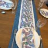 Supreme Accents Butterfly Table Runner napkin set Blue Colorful table runner Cotton table runner Spring table runner Summer table runner