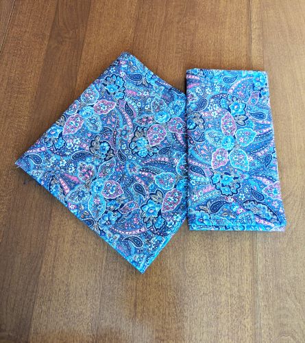 Supreme Accents Paisley Blue Dinner Table Napkins cotton dinner napkins blue cloth napkins dining napkins eco friendly napkins everyday cloth napkins blue cotton napkins decorative napkins dinner table napkins dining napkins cotton napkins