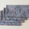 Supreme Accents Paisley Blue Dinner Table Napkins cotton dinner napkins blue cloth napkins dining napkins eco friendly napkins everyday cloth napkins blue cotton napkins decorative napkins dinner table napkins dining napkins cotton napkins