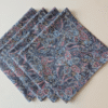 Supreme Accents Paisley Blue Dinner Table Napkins cotton dinner napkins blue cloth napkins dining napkins eco friendly napkins everyday cloth napkins blue cotton napkins decorative napkins dinner table napkins dining napkins cotton napkins