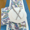 Supreme Accents Butterfly Table Runner napkin set Blue Colorful table runner Cotton table runner Spring table runner Summer table runner