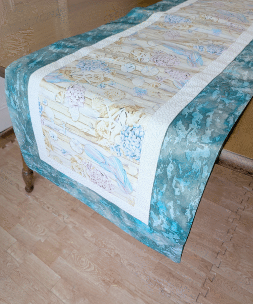 Supreme Accents Flip Flop Table Runner Blue Coastal table runner Summer table runner,Spring table runner,Handmade Table Runner Modern Table Runner Beachy Table Runner Rustic table runner Table runner for kitchen island