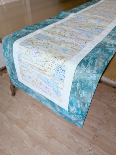 Supreme Accents Flip Flop Table Runner Blue Coastal table runner Summer table runner,Spring table runner,Handmade Table Runner Modern Table Runner Beachy Table Runner Rustic table runner Table runner for kitchen island