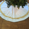 Supreme Accents_White Velvet Tree Skirt,Luxury christmas tree skirts,Luxury tree skirt,minimalist tree skirt,christmas tree skirt,Plush tree skirt,Contemporary tree skirt,Xmas tree base cover,Xmas tree skirt,Christmas tree skirt,Velvet tree skirt,Artificial Christmas tree base cover,Modern christmas tree skirt,Modern tree skirt,Artificial Christmas tree skirt,Artificial tree base cover