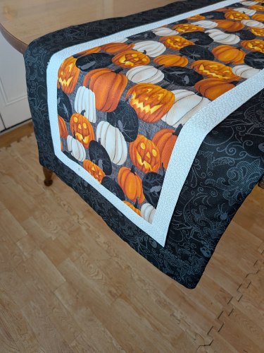 Supreme Accents_Spooky Halloween table runner,Jack o Lantern table runner,Fall table runner,Autumn table runner,Festive table runner, Orange and Black table runner, Halloween table decor,Fall dining decorations,Spooky table settings,fall table runner,autumn table runner,fall quilted table runner,dining table runner,farmhouse table runner,modern table runner,Halloween table runner,dinner table runner,entryway table runner,farmhouse style table,Halloween table runner for farmhouse decor,Fall dining decorations