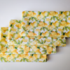 Supreme Accents_ Handmade Lemon Fabric Napkins reusable 100% cotton dinner napkins soft absorbent fabric napkins artisan-made kitchen textiles farmhouse lemon print cloth napkin set