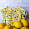 Supreme Accents_ Handmade Lemon Fabric Napkins reusable 100% cotton dinner napkins soft absorbent fabric napkins artisan-made kitchen textiles farmhouse lemon print cloth napkin set