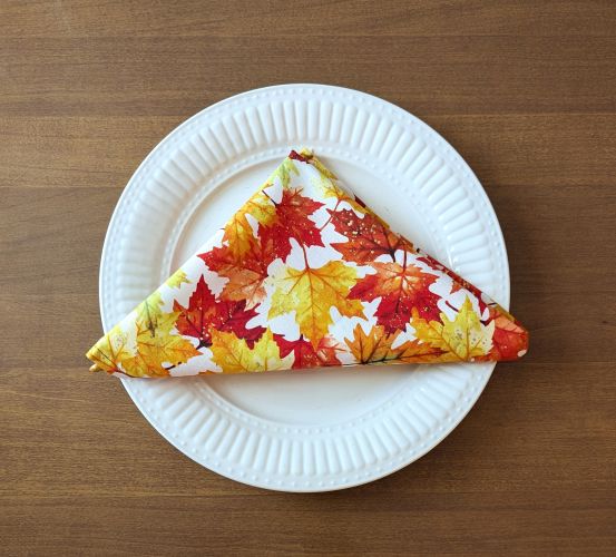 Fall Leaves Dinner Table Napkins - Image 5