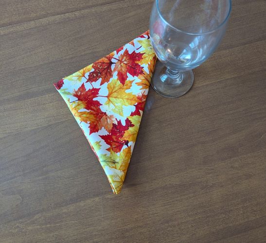 Fall Leaves Dinner Table Napkins - Image 2