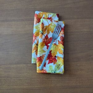 Fall Leaves Dinner Table Napkins