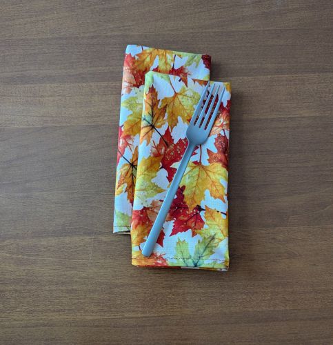 Fall Leaves Dinner Table Napkins