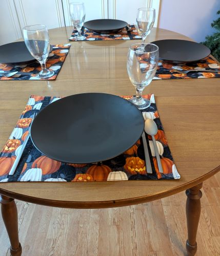 Spooky Halloween Dining Table Placemats