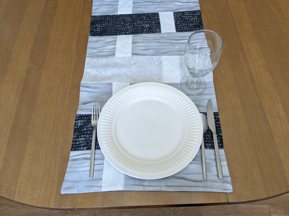 Pathways Light Modern Table Runner - Image 7