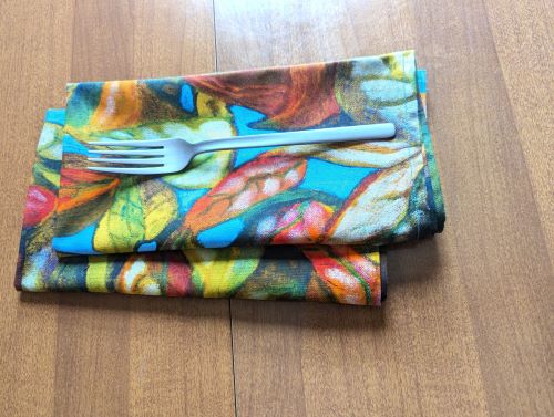 Artistic Fall Leaf Dinner Table Napkins - Image 6