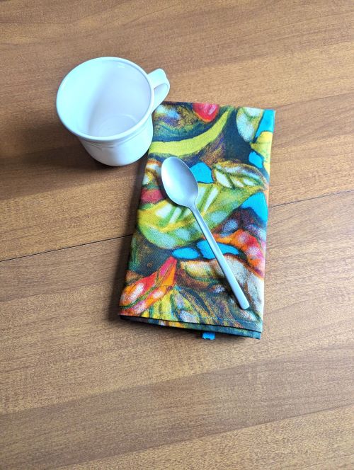 Artistic Fall Leaf Dinner Table Napkins - Image 5