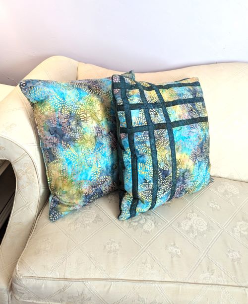 Batik Colorful Throw Pillows Duo - Image 2