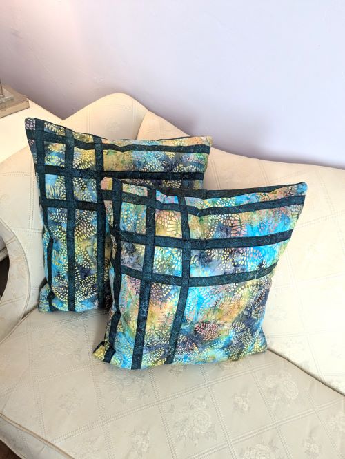 Batik Colorful Throw Pillows Two Set - Image 3