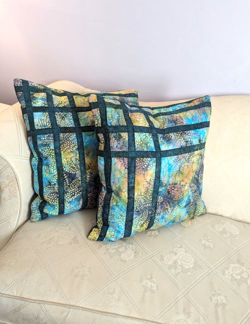 Batik Colorful Throw Pillows Two Set - Image 2