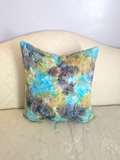 Batik Colorful Throw Pillow - Image 2